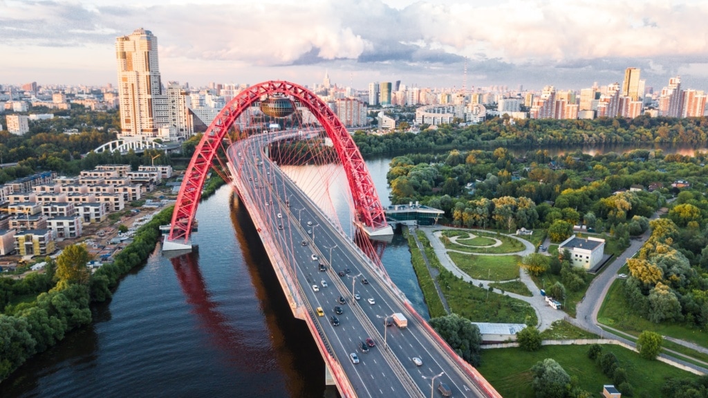 Zhivopisnyy Most Brücke Moskau
