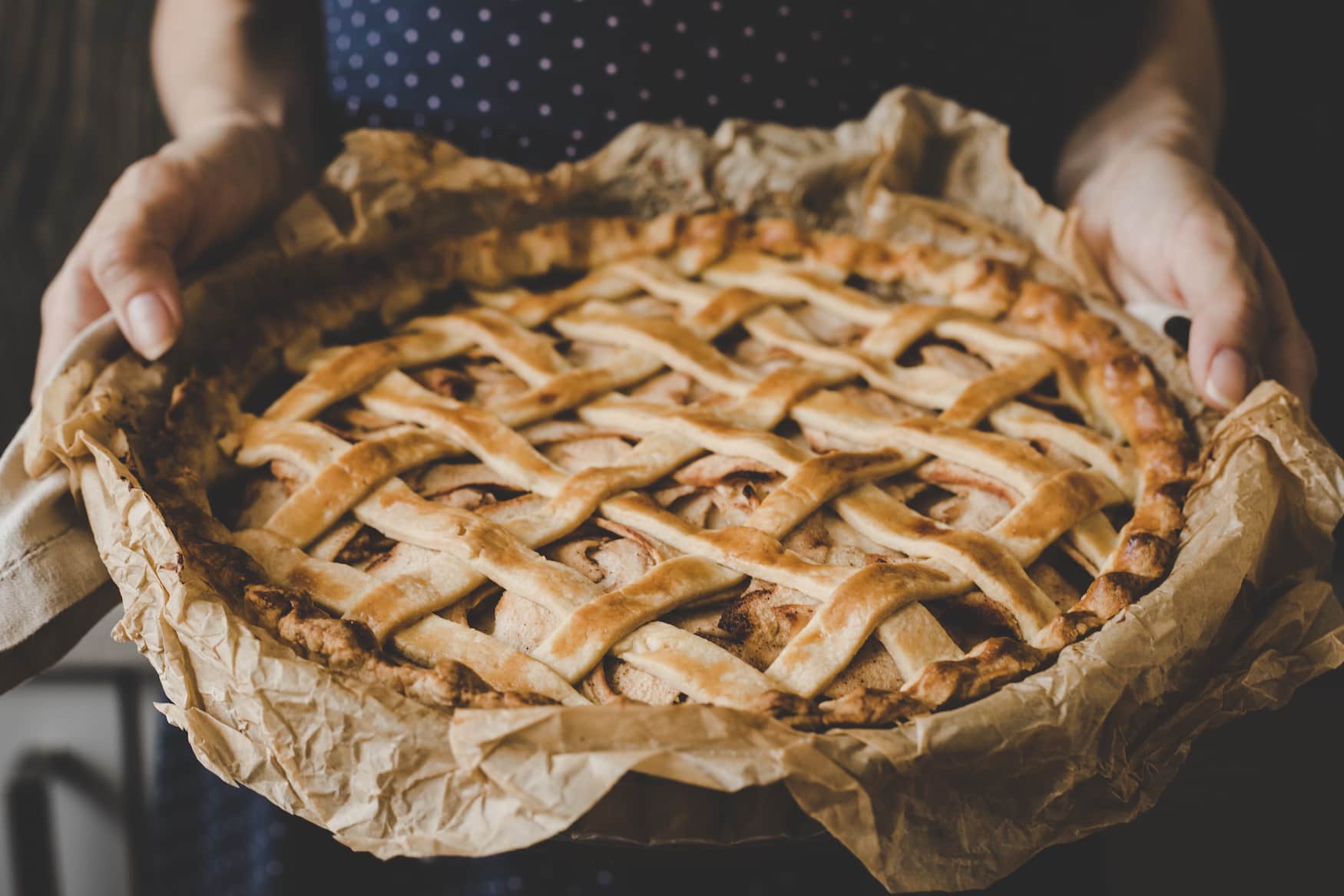 Selbst gebackener Apfelkuchen