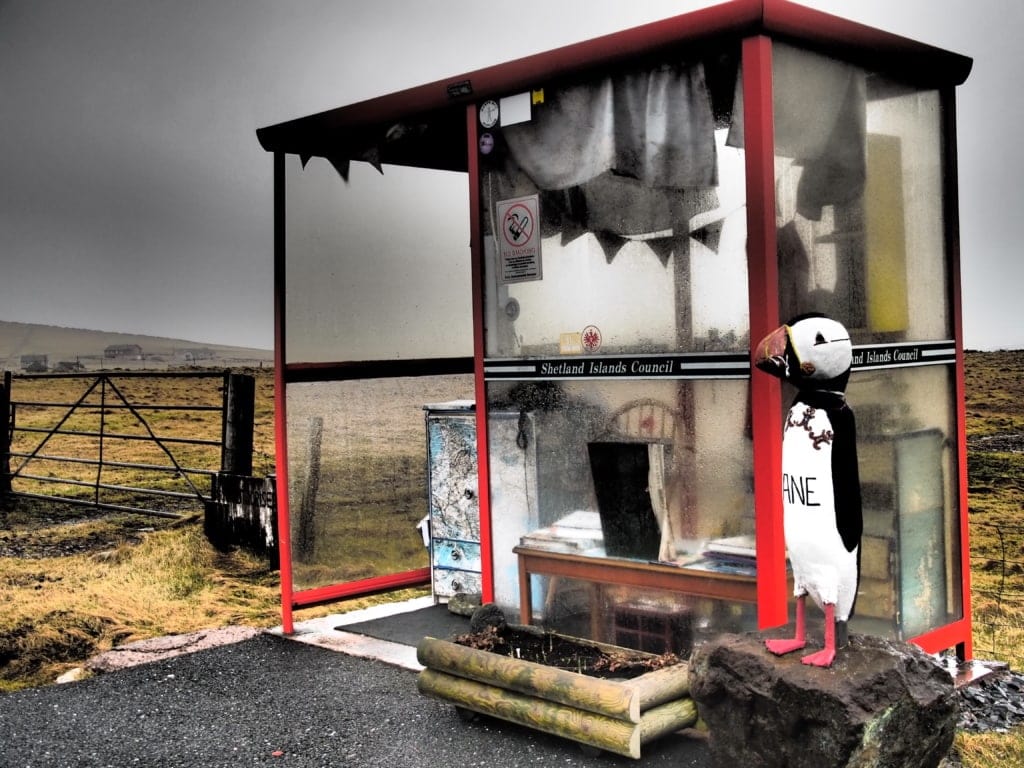 Unst - die berühmteste Bushaltestelle Grossbritanniens