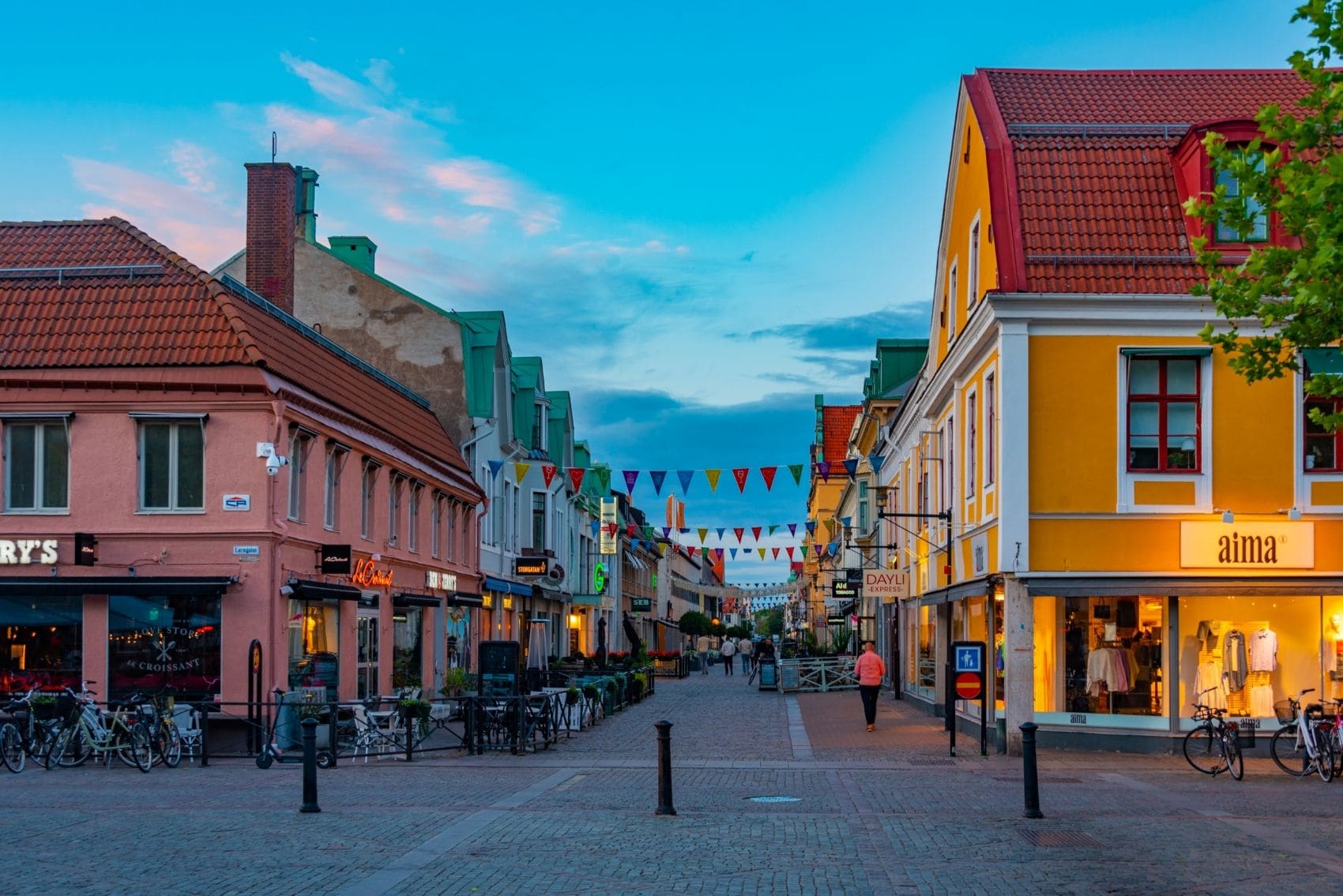 Fußgängerzone in Kalmar