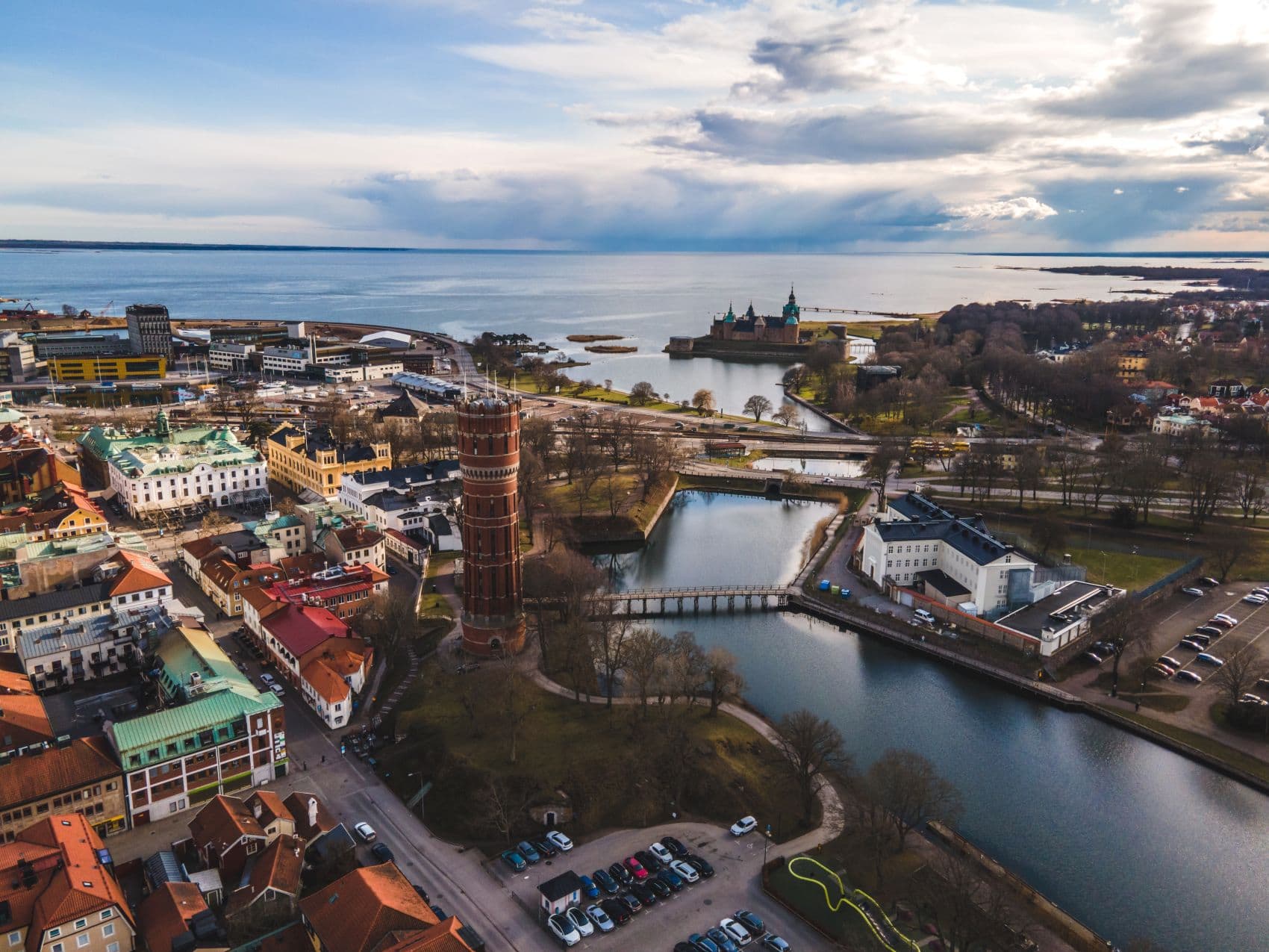 Kalmar aus der Vogelperspektive
