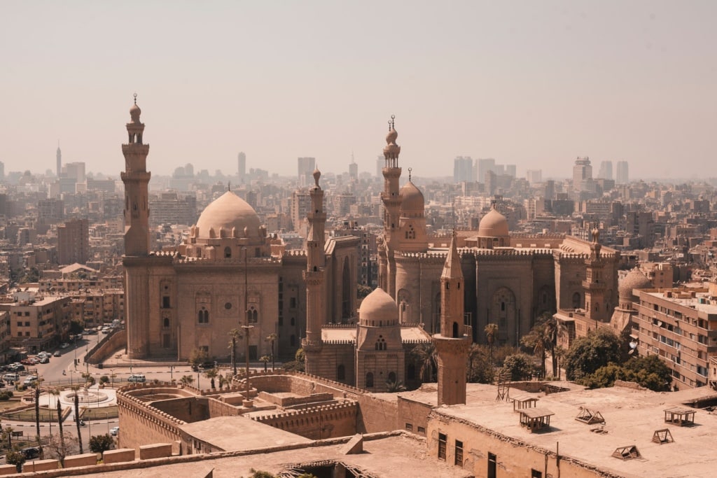 Blick auf Gebäude in Kairo, der Hauptstadt Ägyptens