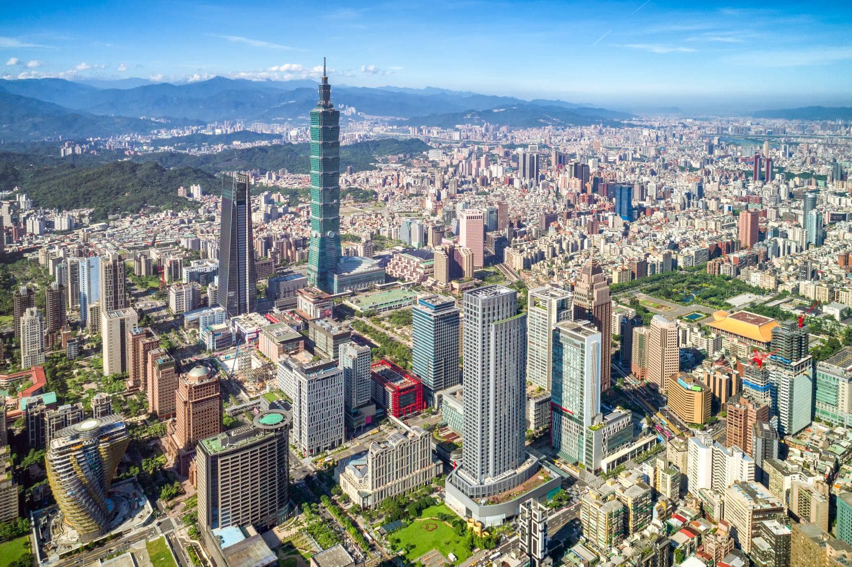 Skyline von Taipeh 