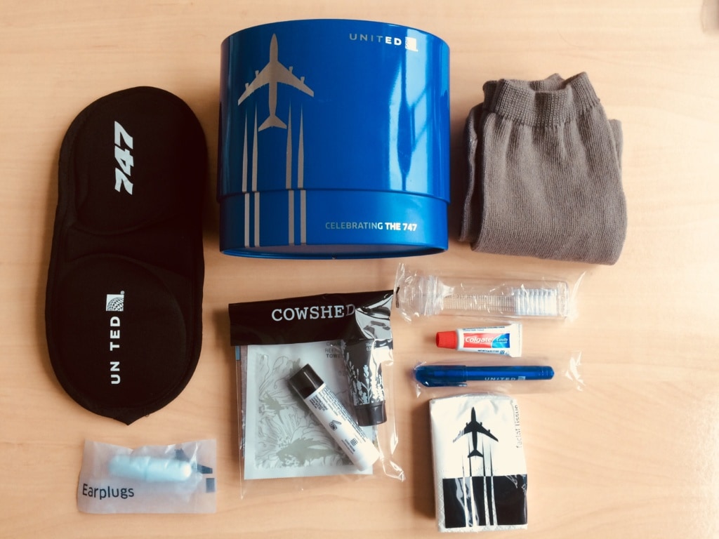 United Polaris Business Class Amenity Kit