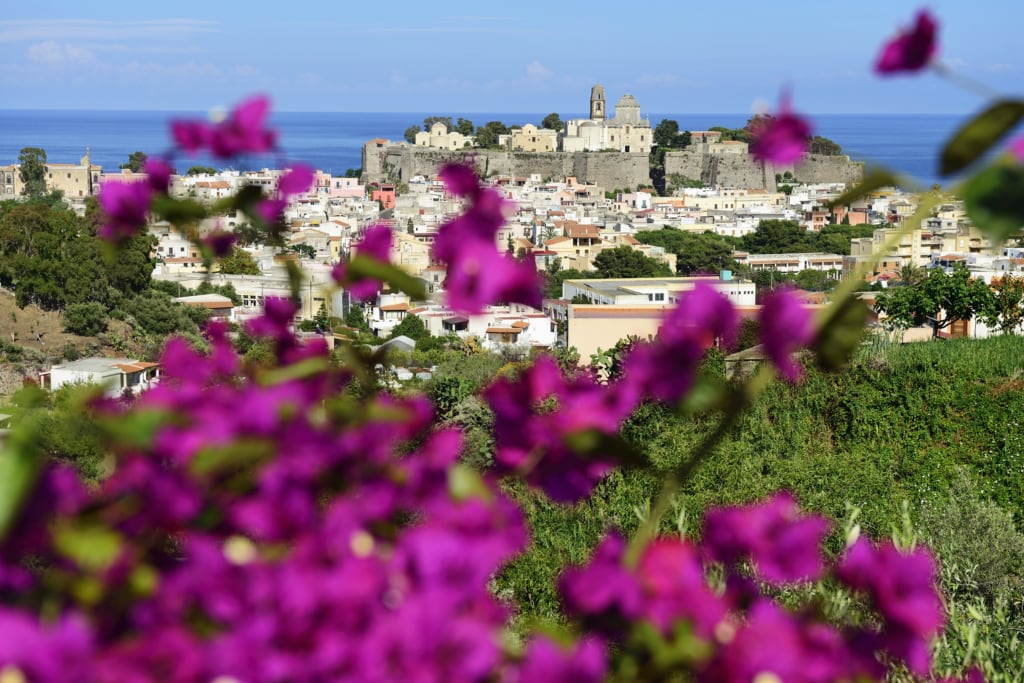 Akropolis, Burgberg mit Il Castello und Kathedrale San Bartolo, Insel Lipari, Liparische oder Äolische Inseln, Sizilien, Italien, Europa