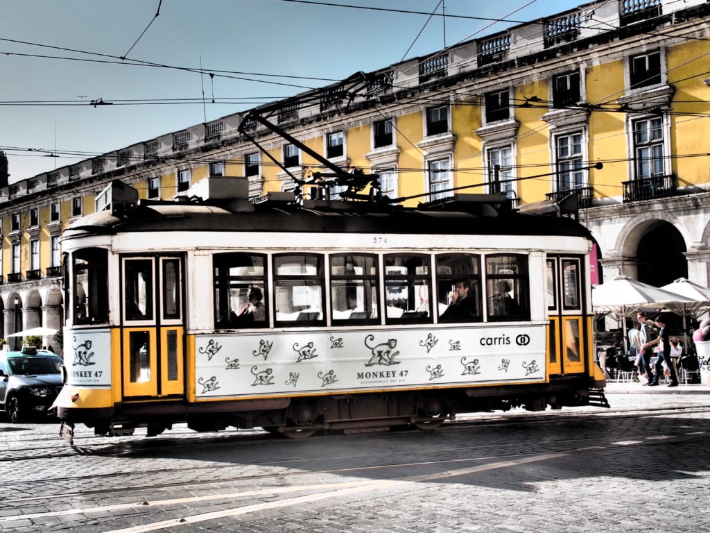 Tram in Lissabon
