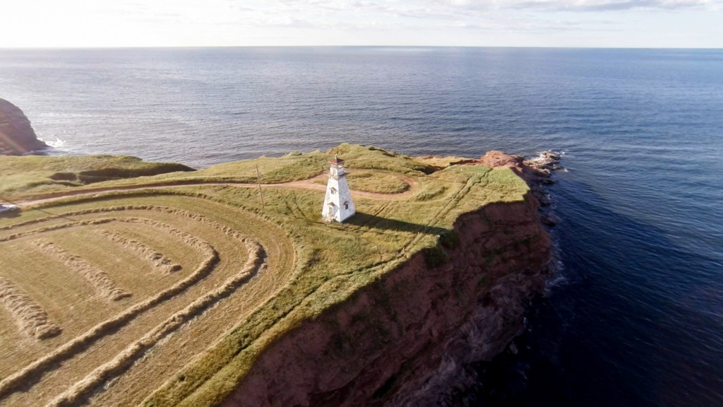 Cape Tyron auf Prince Edward Island aus der Vogelperspektive