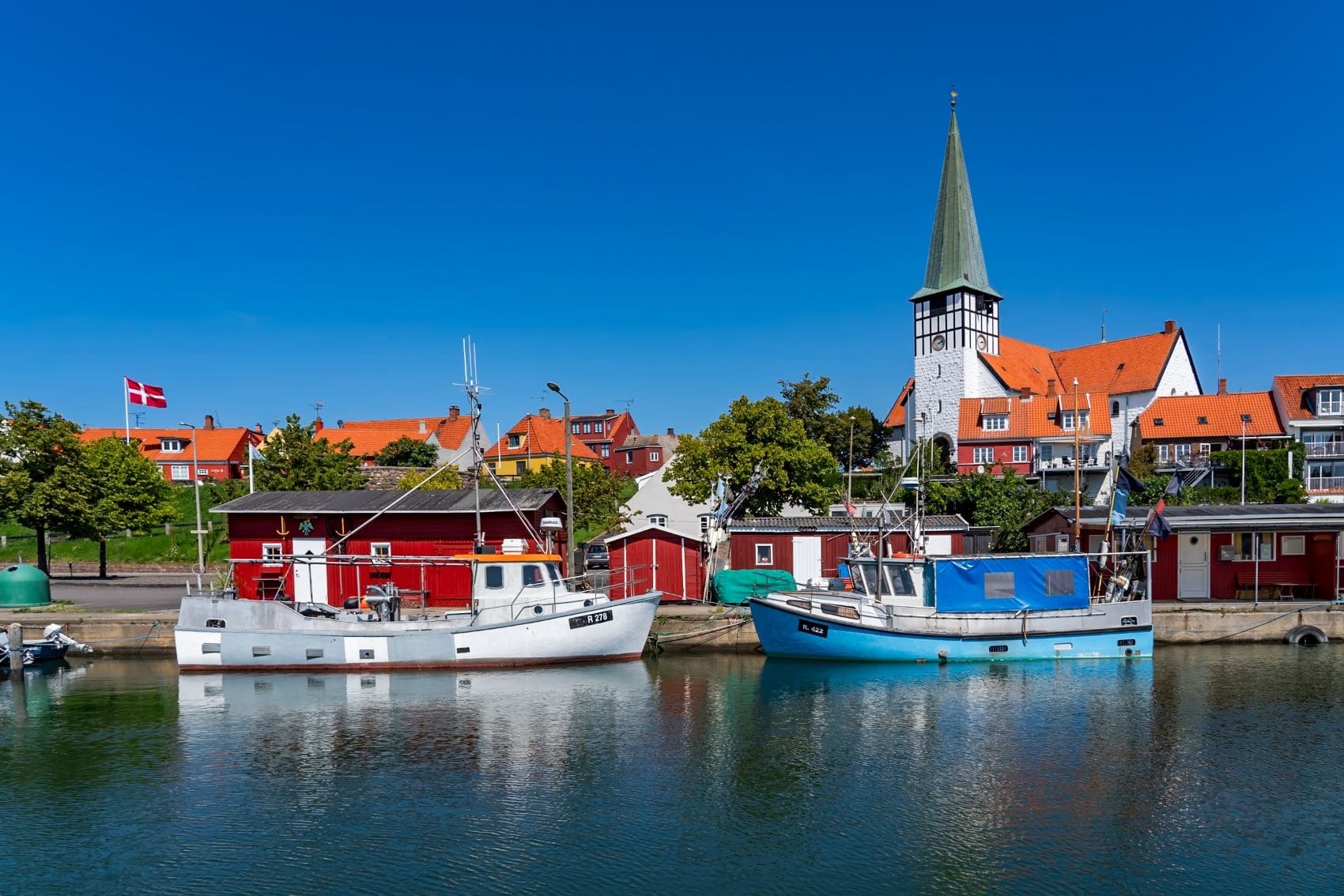 Hafen von Ronne auf Bornholm 
