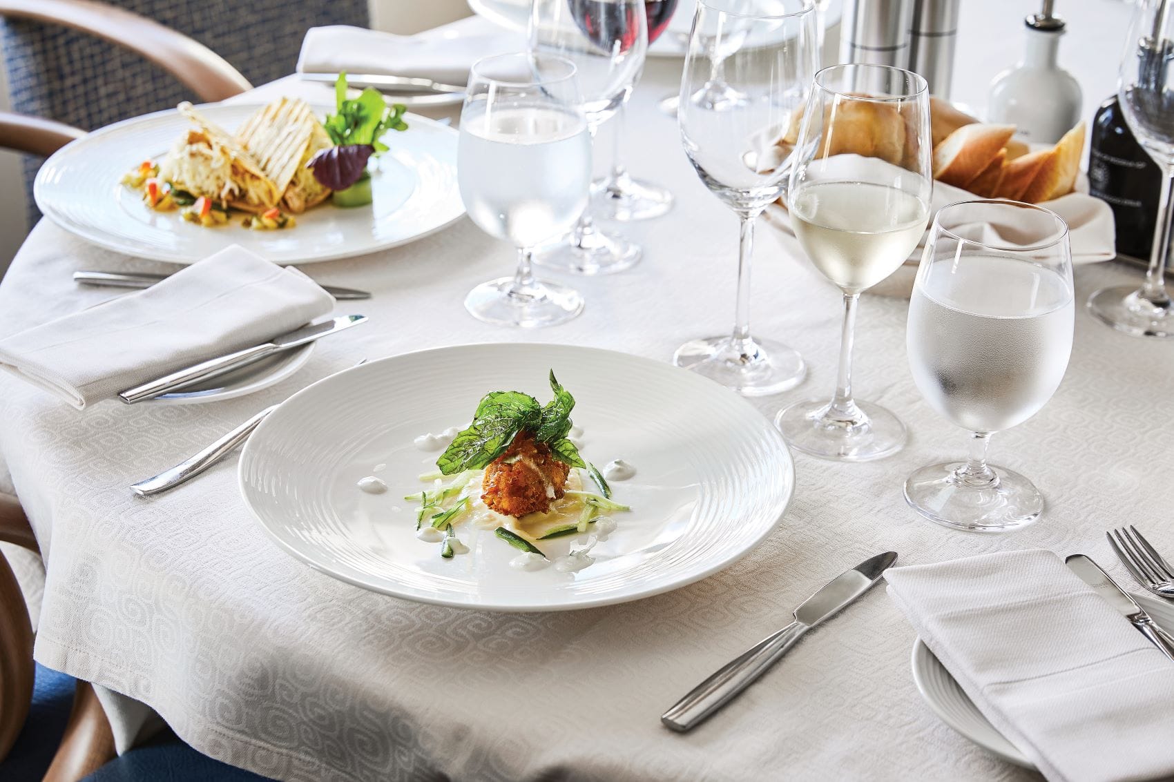 Gericht in Restaurant auf Schiff Silver Wind 