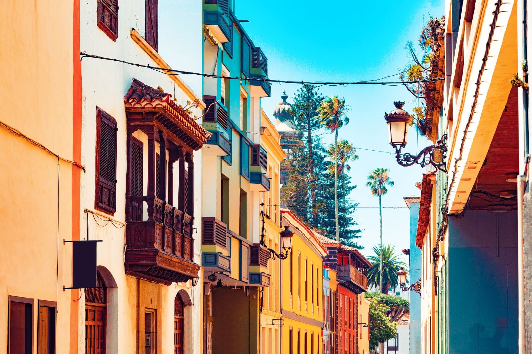 Kolonialarchitektur im Dorf La Laguna auf Teneriffa