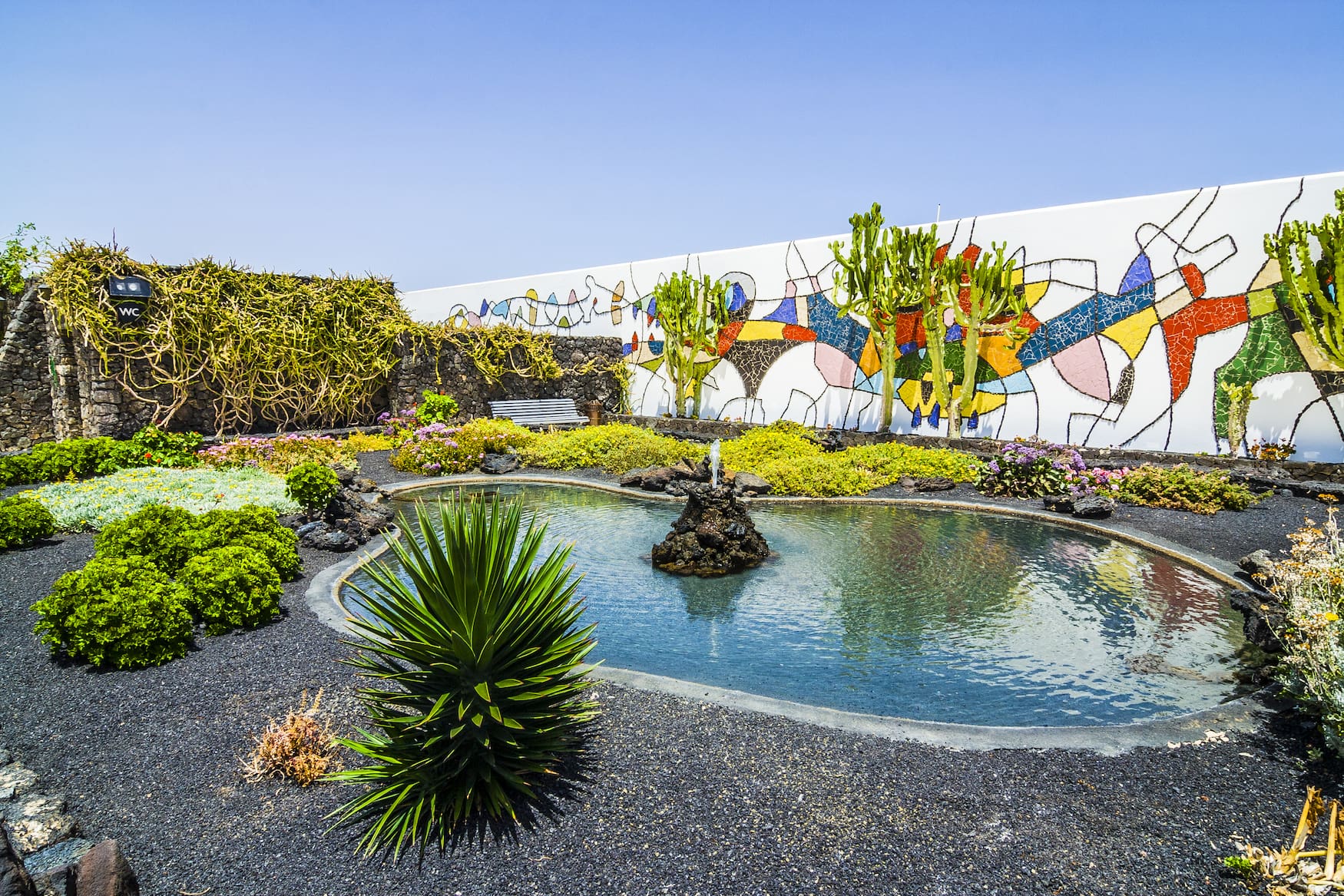 Kunst, Garten, Lanzarote, Insel