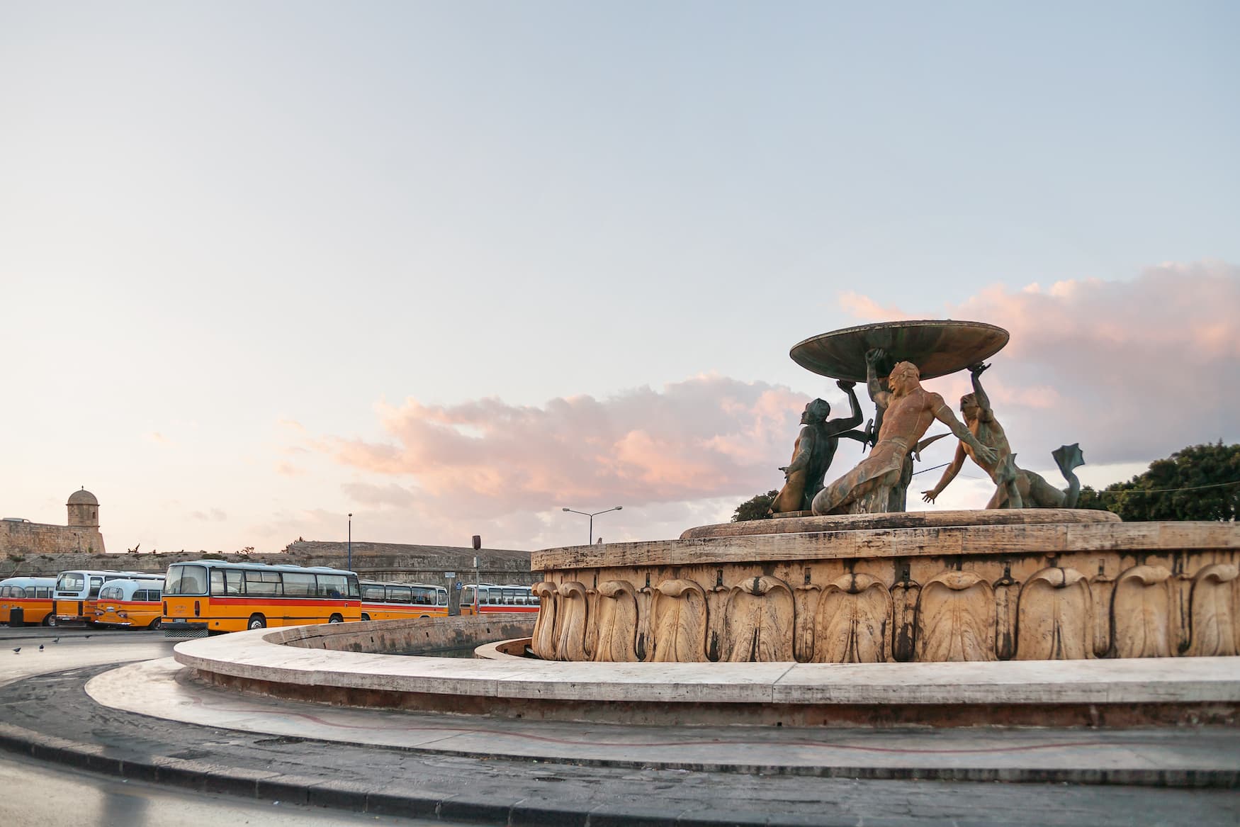 Triton-Brunnen in Valletta, Malta