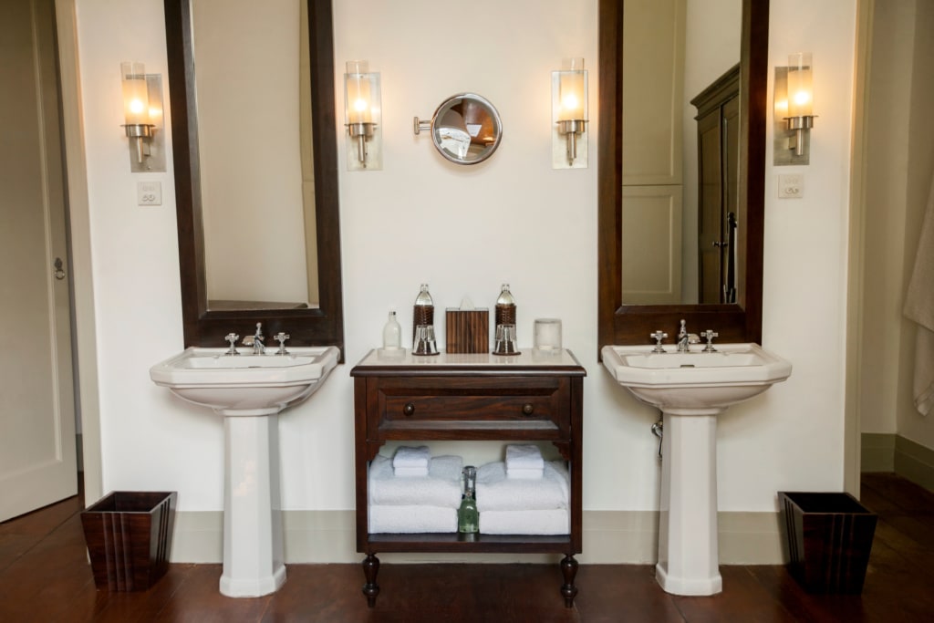 Waschbecken in der Amangalla Suite