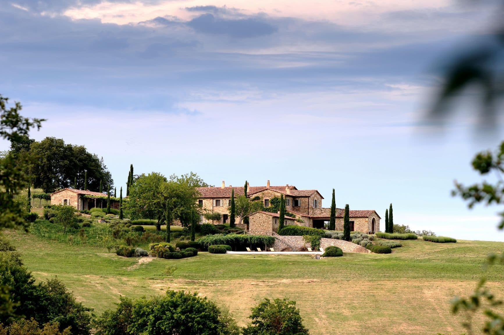 Castello di Reschio in der Landschaft von Umbrien