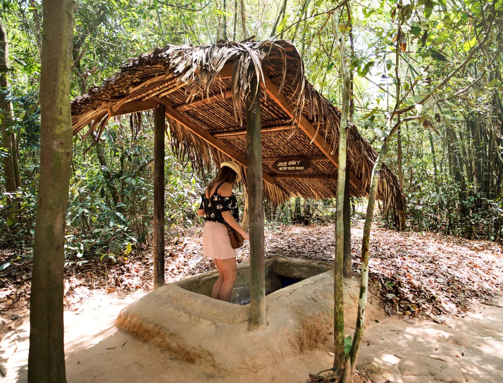 Cu-Chi-Tunnel in Vietnam