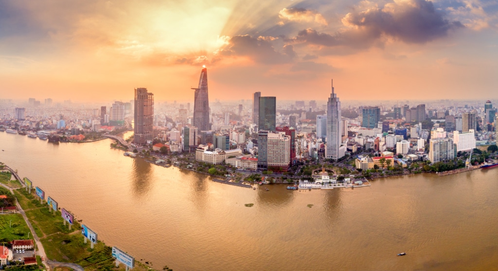 Skyline von Saigon, Ho-Chi-Minh-Stadt