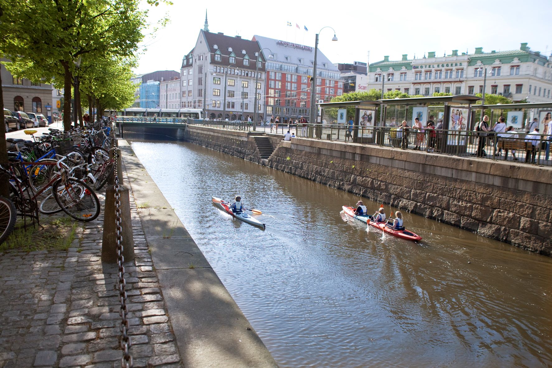 Kajak-Fahrer in Göteborg