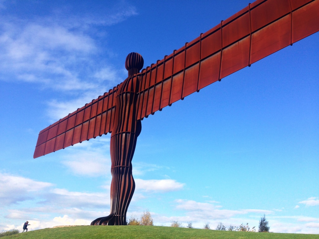 Außerhalb des Stadtzentrums in Gateshead liegt DAS Wahrzeichen der Stadt: Angel of the North