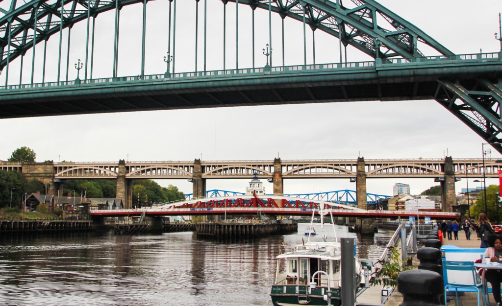 Sieben bunte Brücken verbinden Newcastle mit der Stadt Gateshead