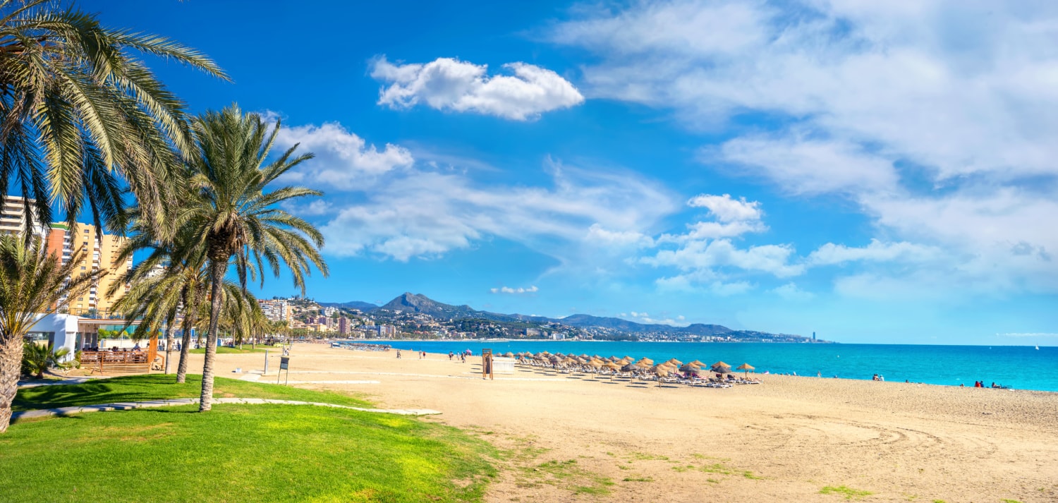 Strand von Malagueta in Malaga