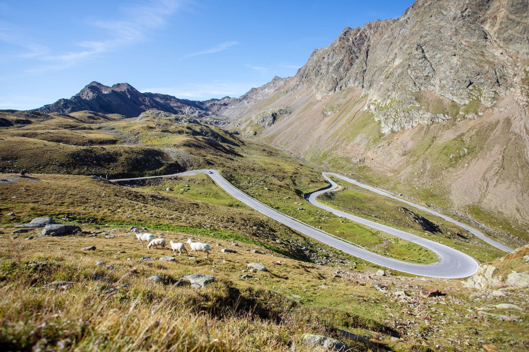 Timmelsjoch, Grenzpass zwischen Österreich und Italien