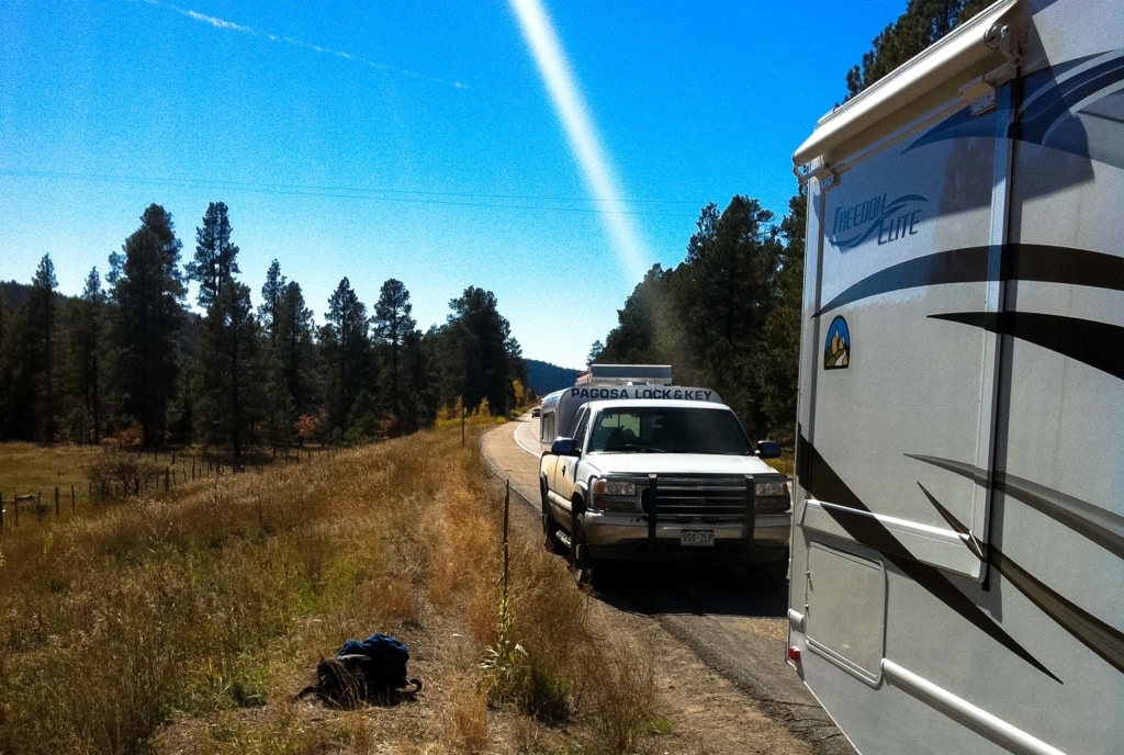 Wohnmobil in den Rocky Mountains