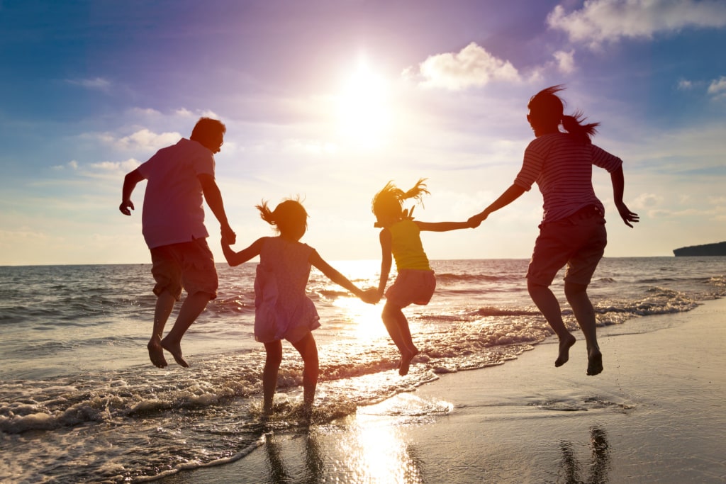 Familie,Strand