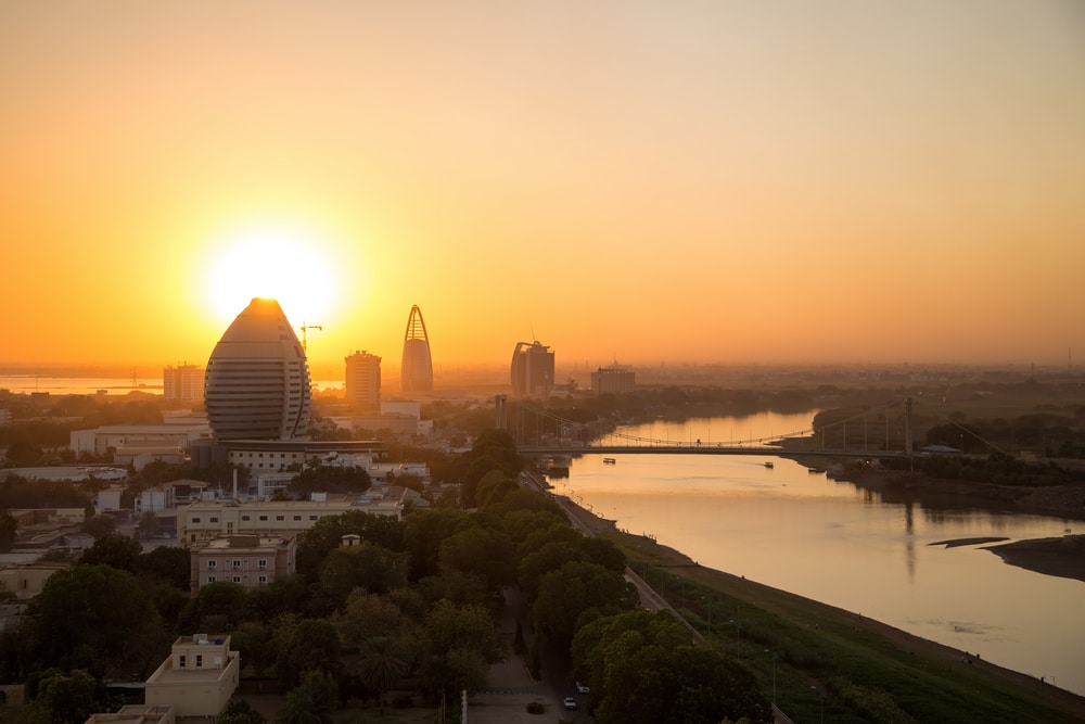 Skyline von Khartoum im Sudan