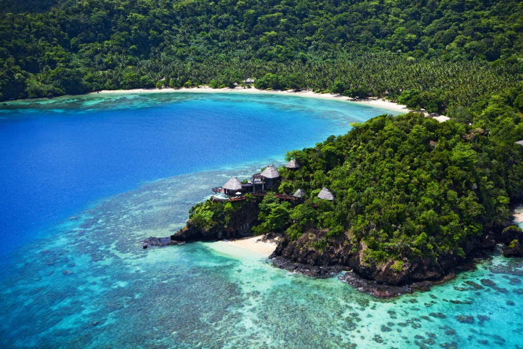 Auf der abgelegenen Privatinsel Laucala Island sind Gäste zum Entspannen verdonnert.