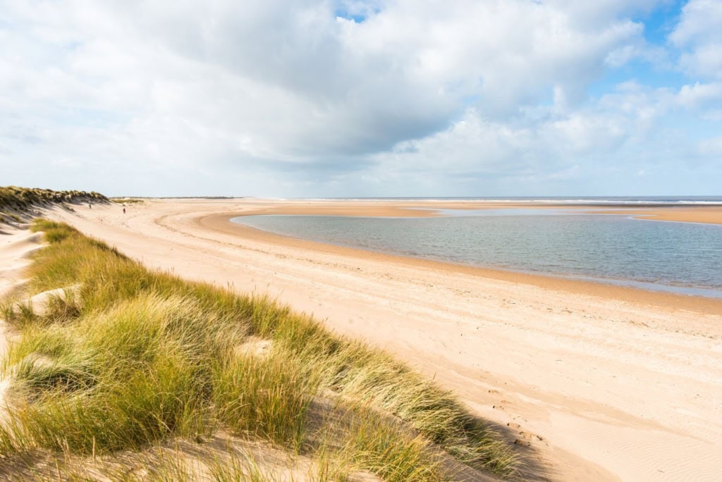 Norfolk Coast Path National Trail in Holkham Bay