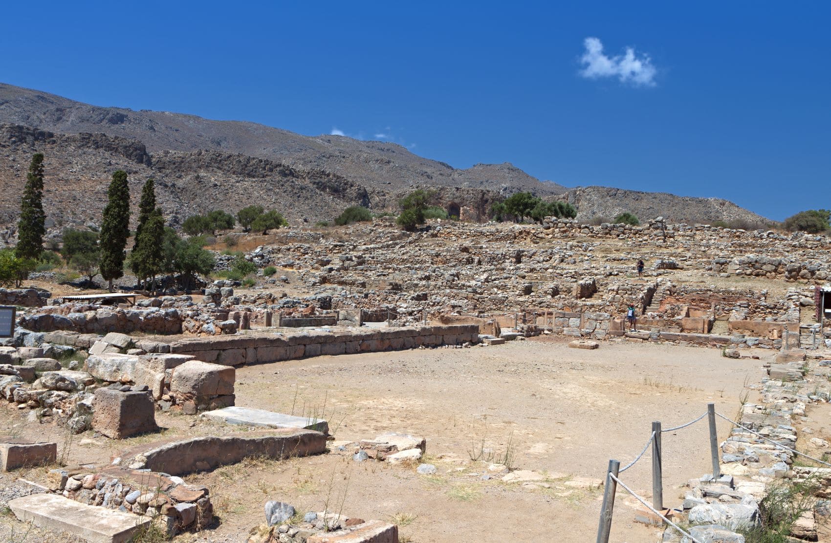 Überreste des Palasts von Zakros auf Kreta 