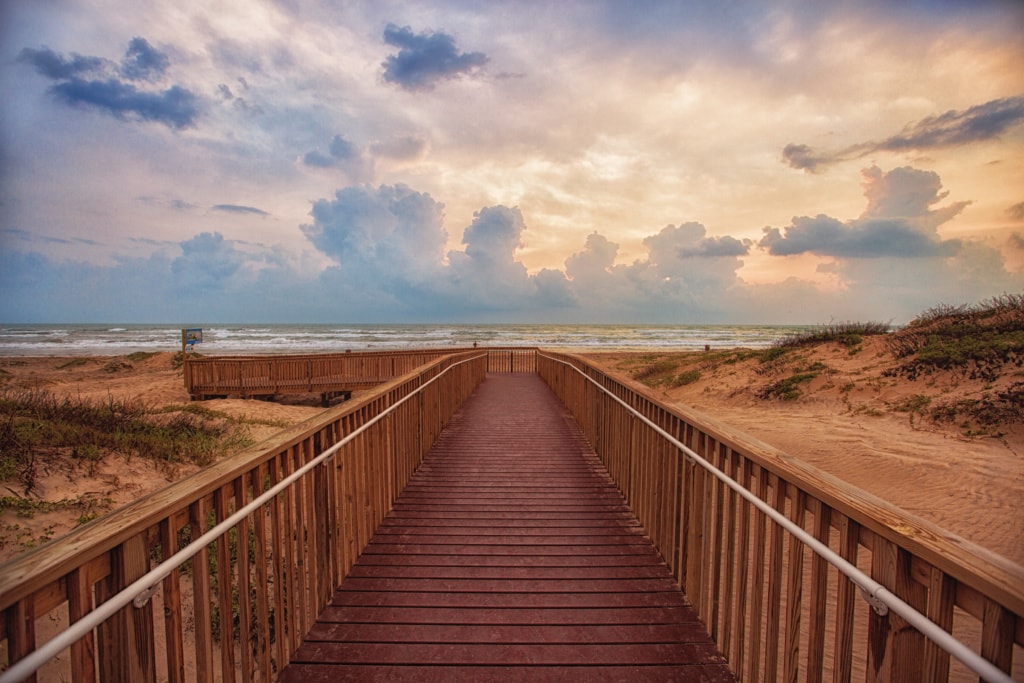 Küste von Texas: Strand auf South Padre