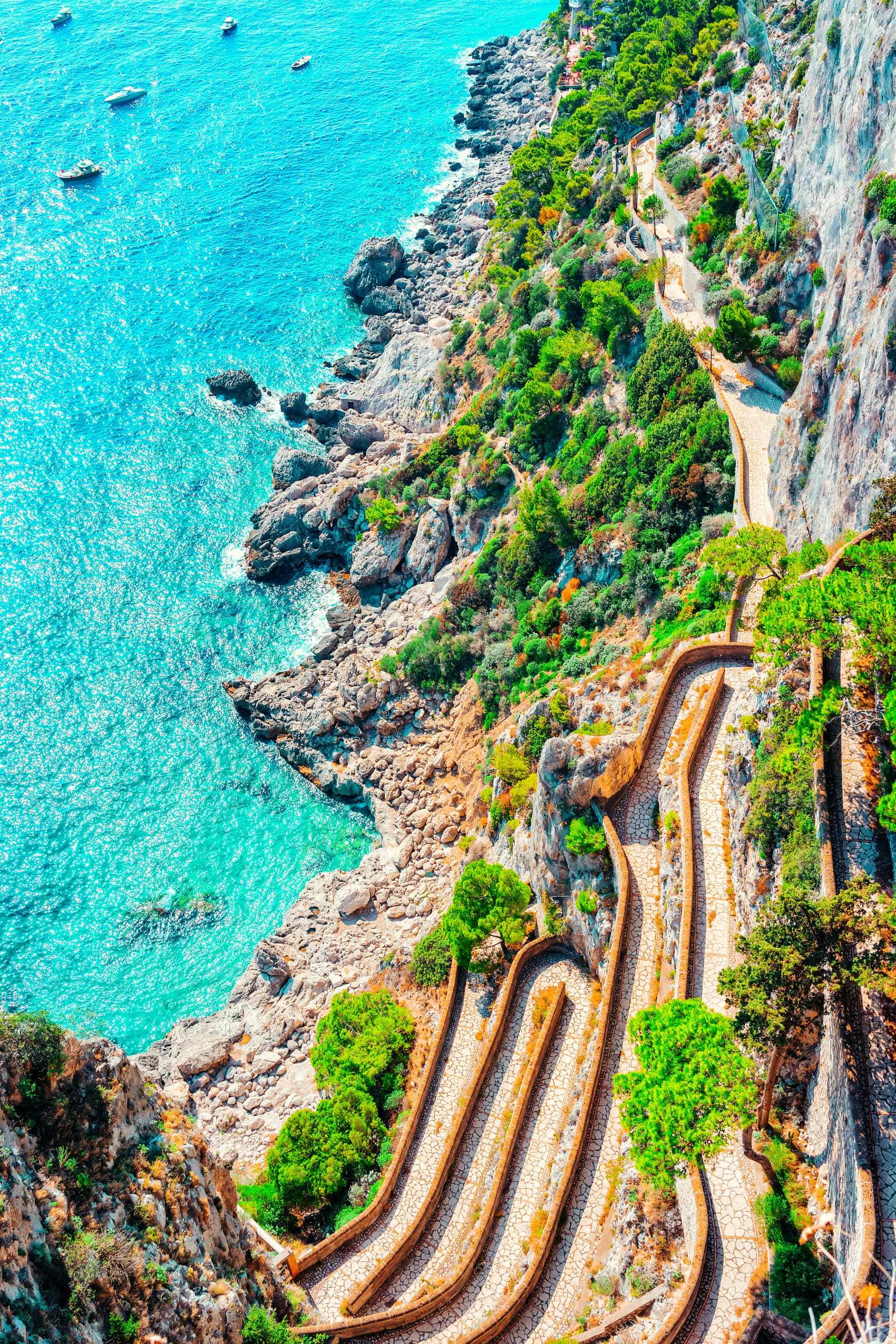 Via Crupp auf Capri