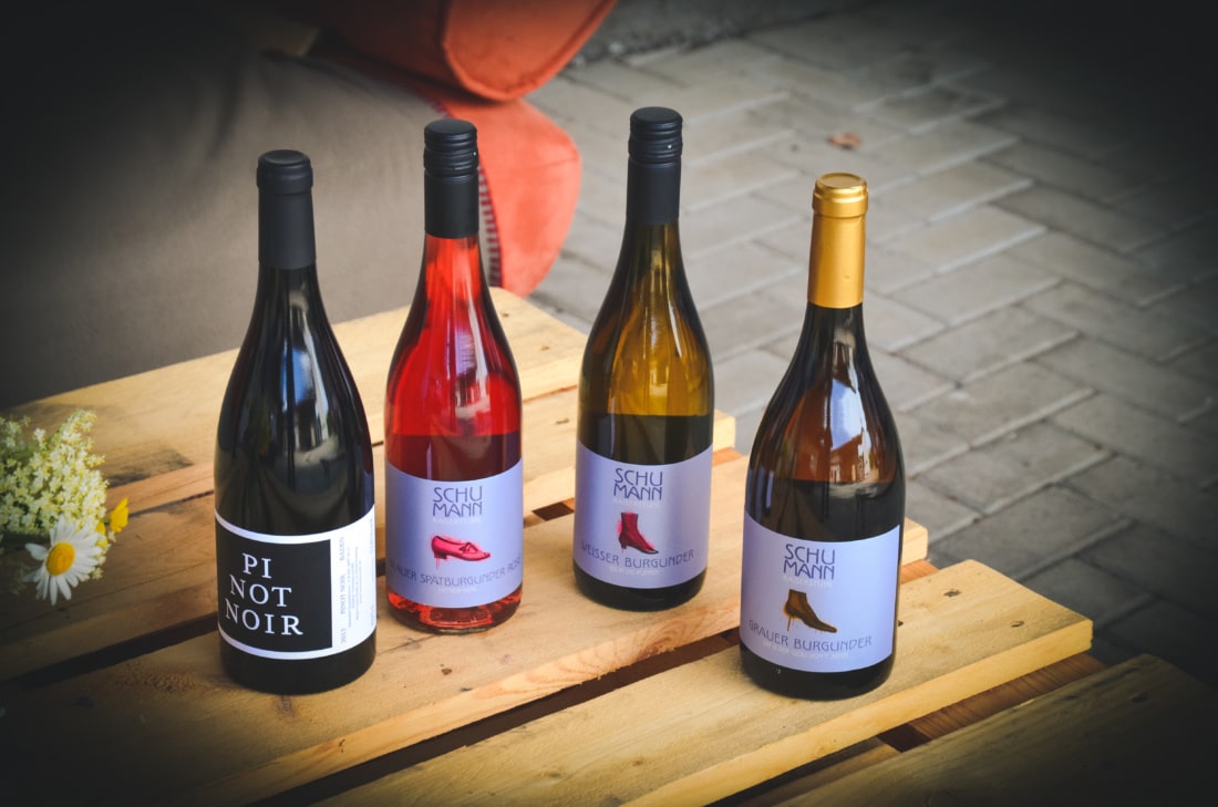 Auswahl der Weine von Winzerin Bettina Schumann