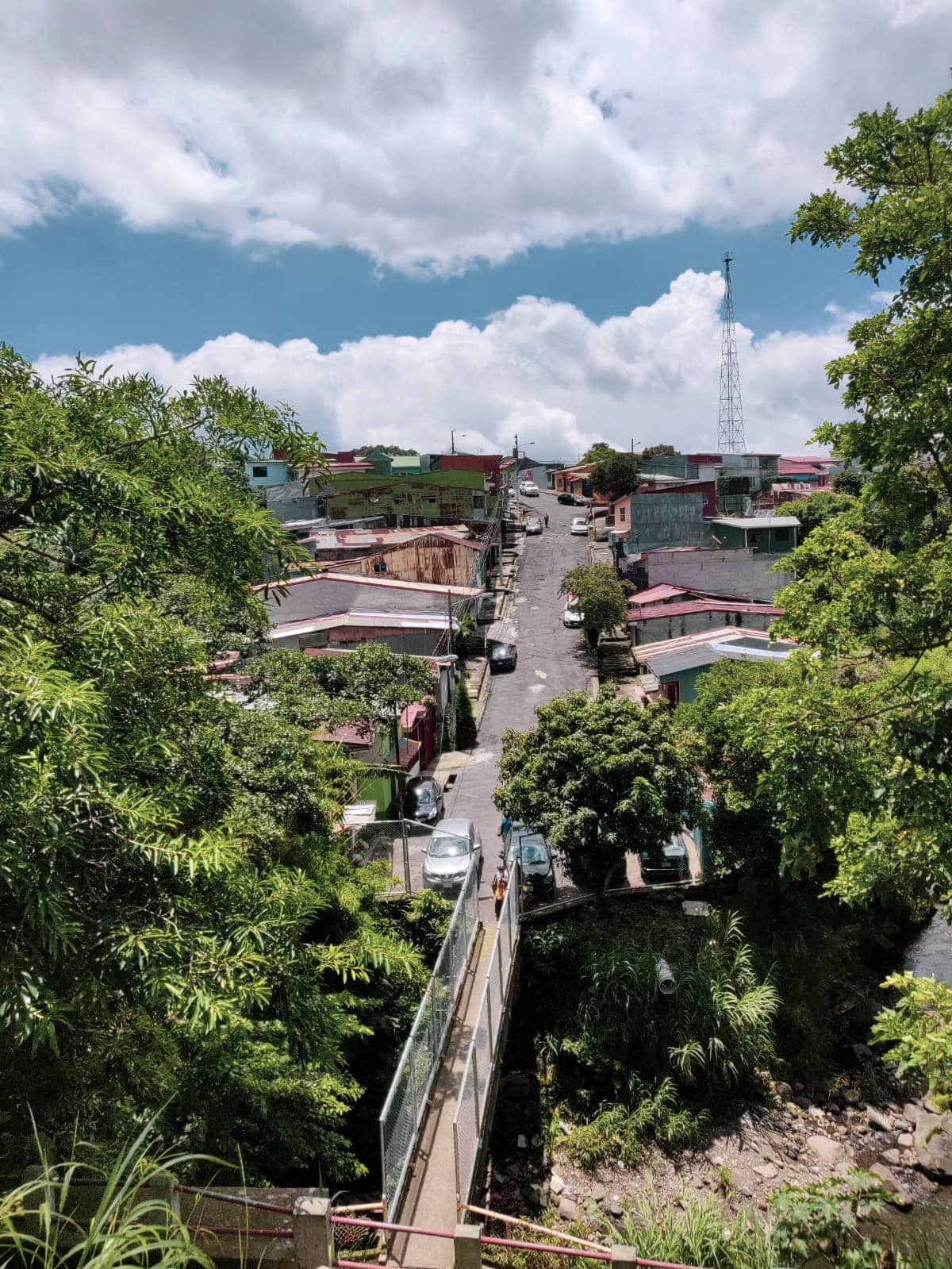 Straße im Barrio Aranjuez in San Jose, Costa Rica