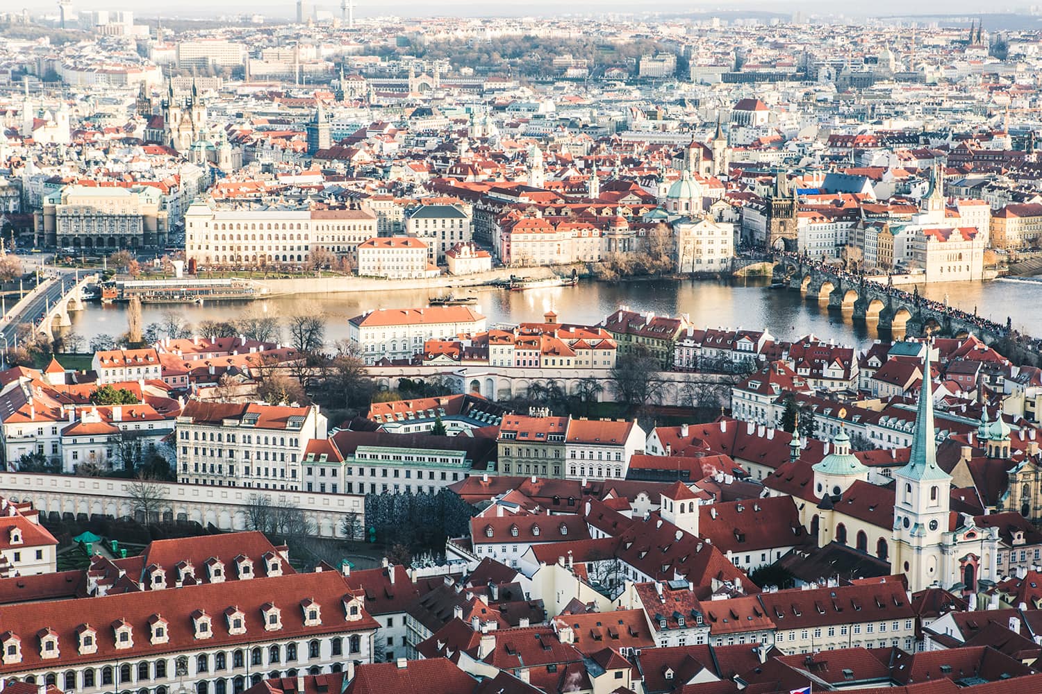 Prag aus der Vogelperspektive