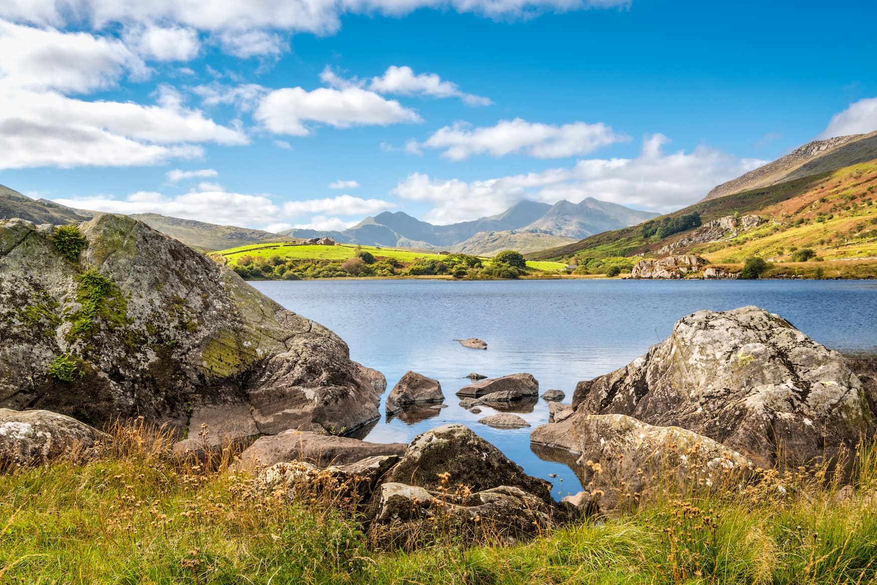 Blick auf den höchsten Berg in Wales: Snowdon