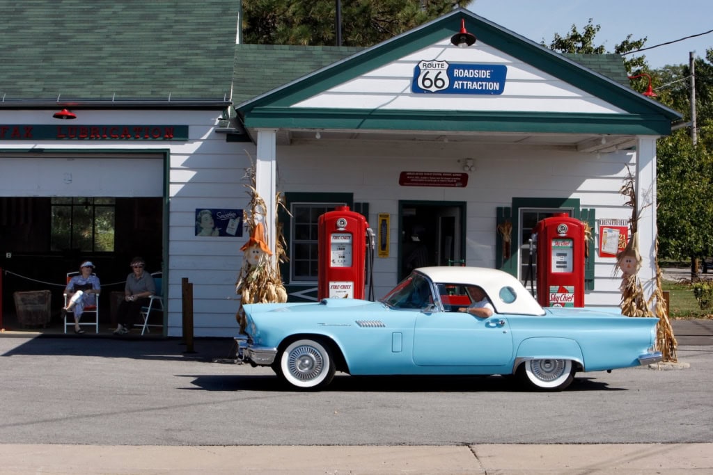 die Route 66 in Illinois