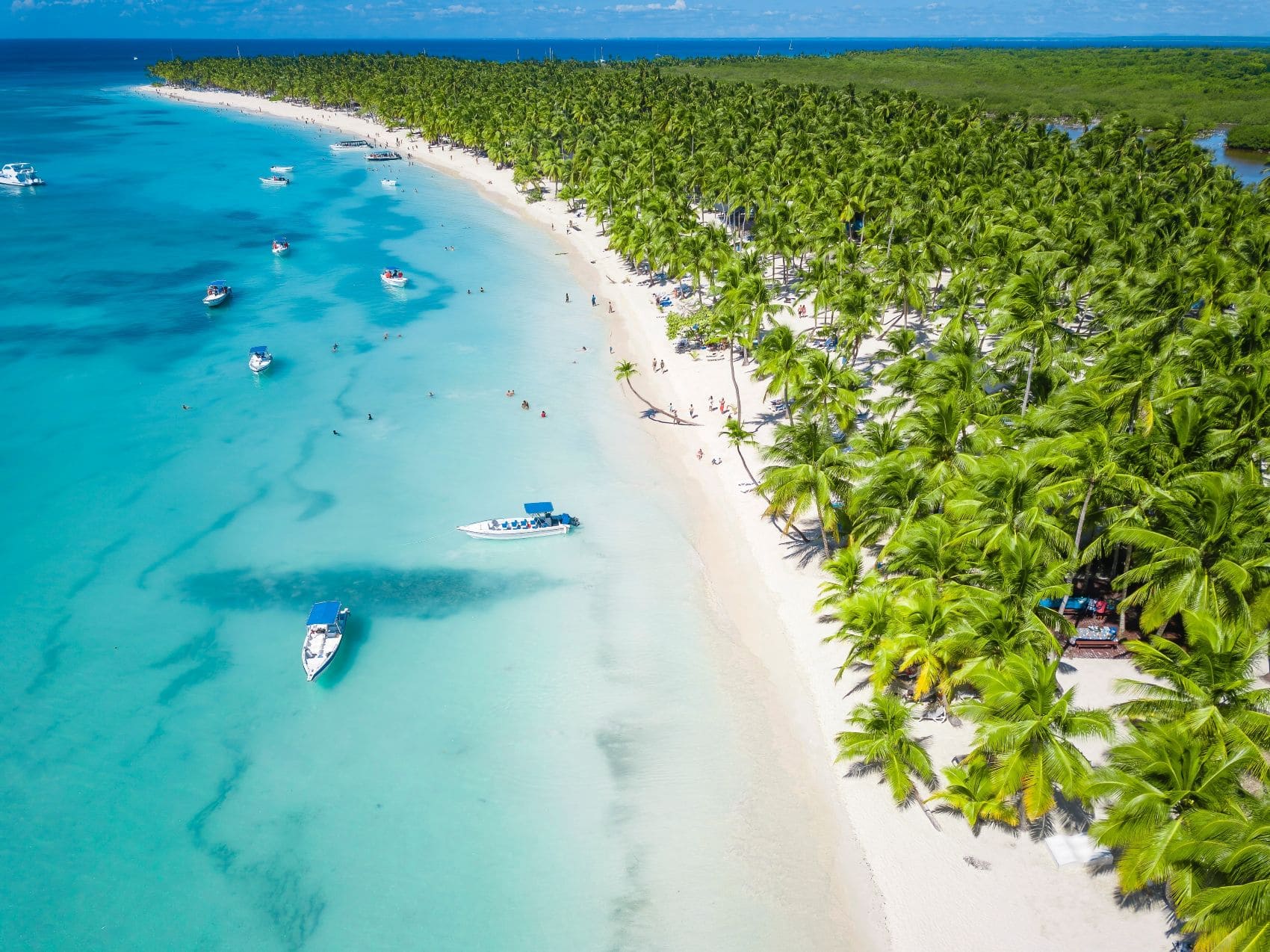 Strand auf der Insel Saona in der Dominikanischen Republik 
