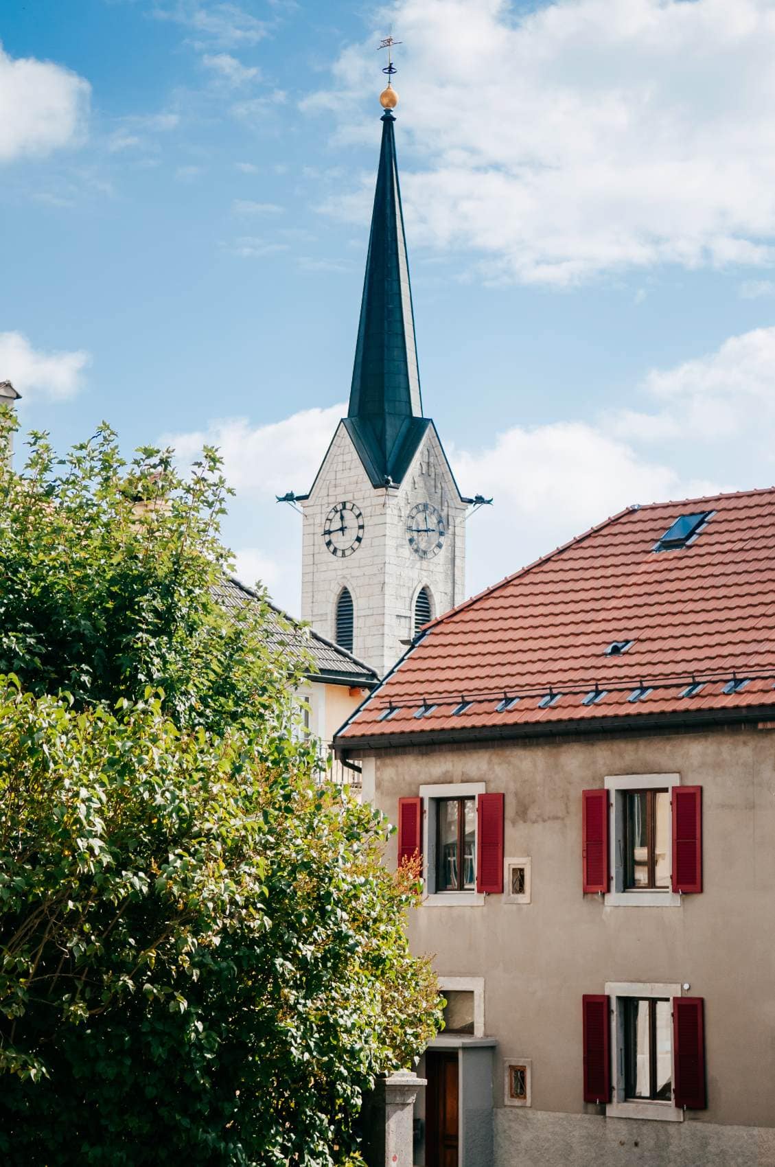 Turmuhr aus dem Grand Temple in La Chaux-de-Fonds