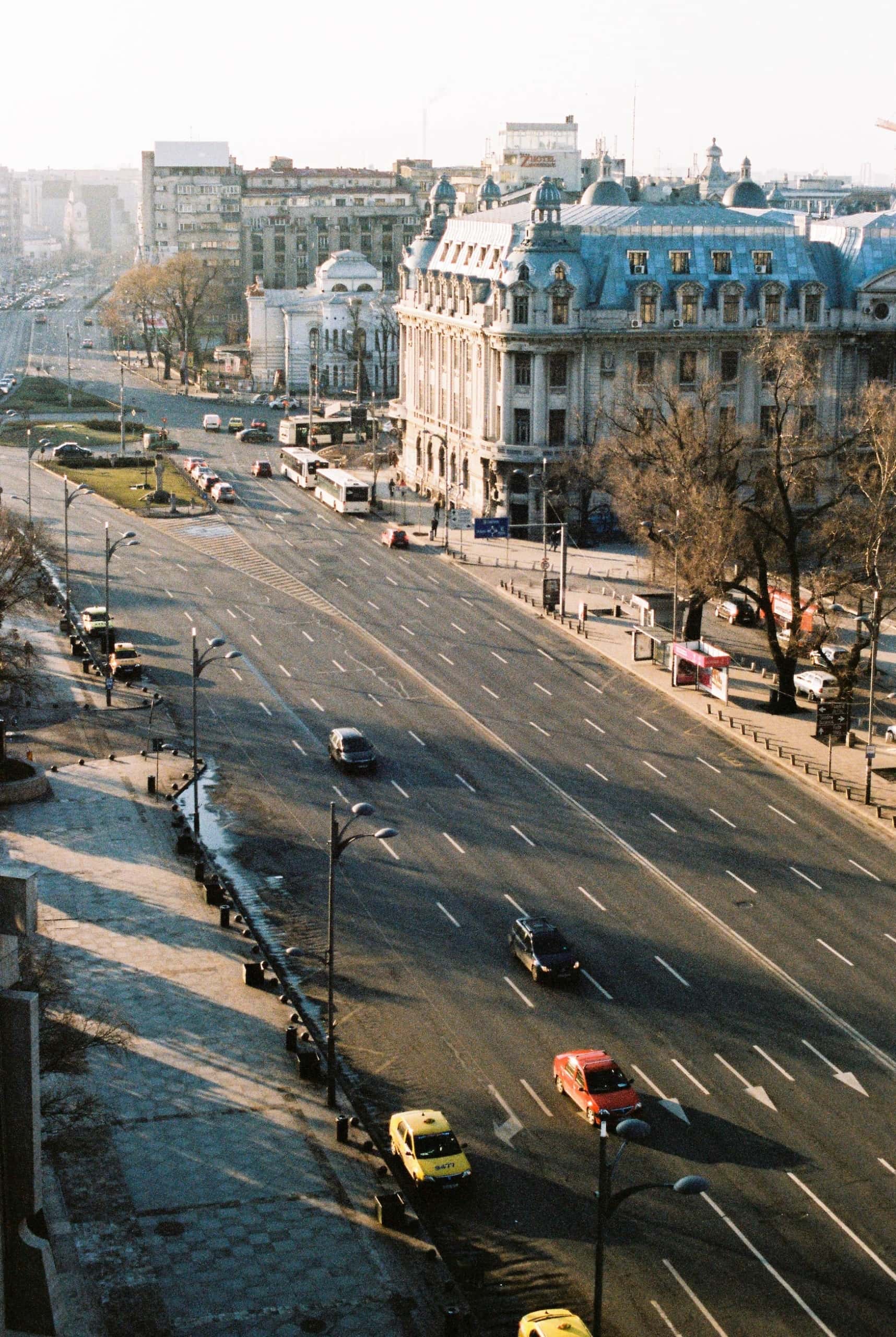 Straßen in Bukarest. Rumänien