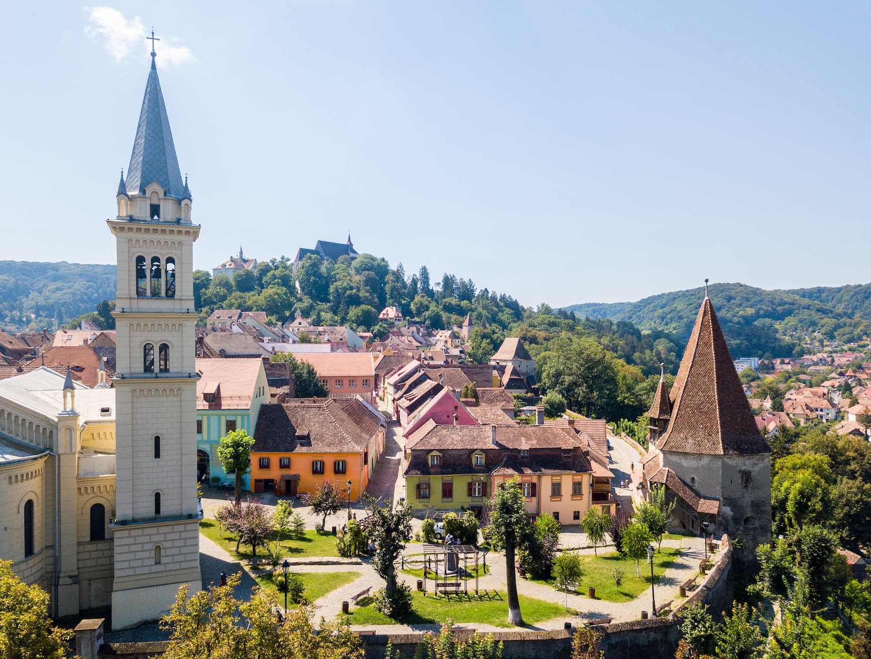 Dächer über der Schäßburg, Unesco-Weltkulturerbe