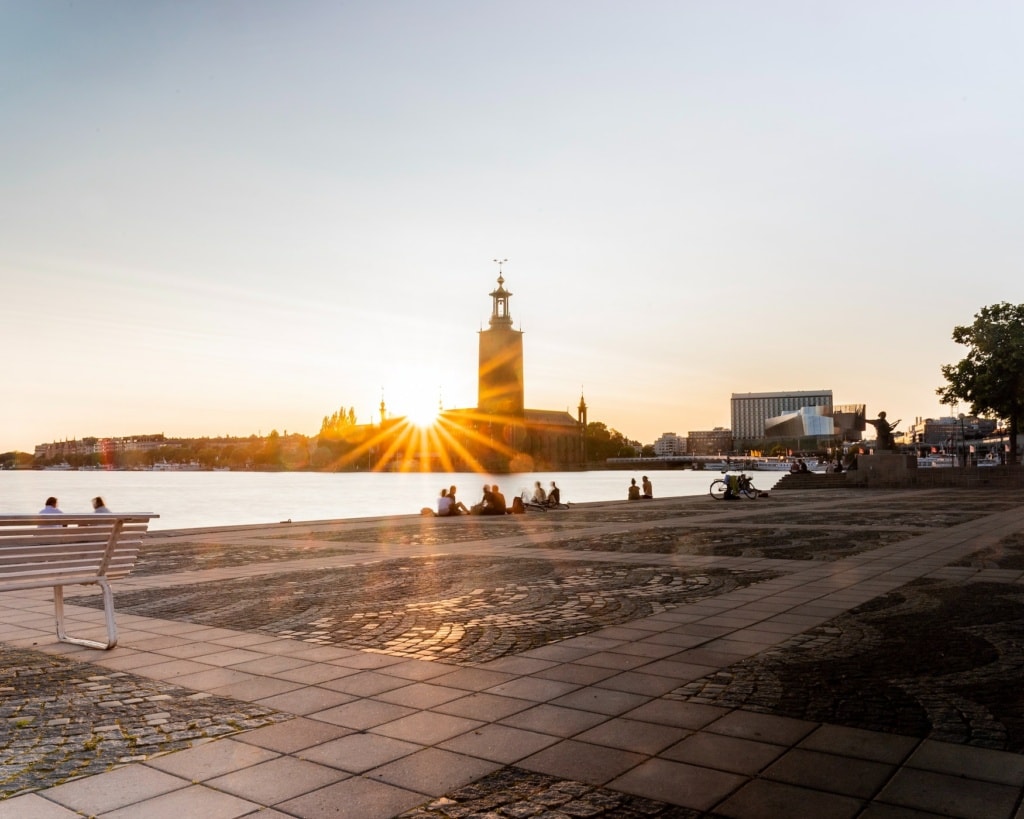 Sonnenuntergang in Stockholm