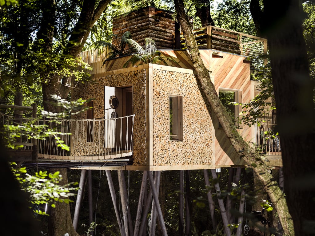 Das The Woodsman Treehouse auf dem Crafty Camping hat nichts mit herkömmlichem Camping gemein.