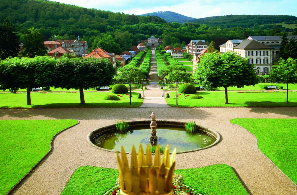 Kurparks in Bayern: Blick auf Bad Brückenau