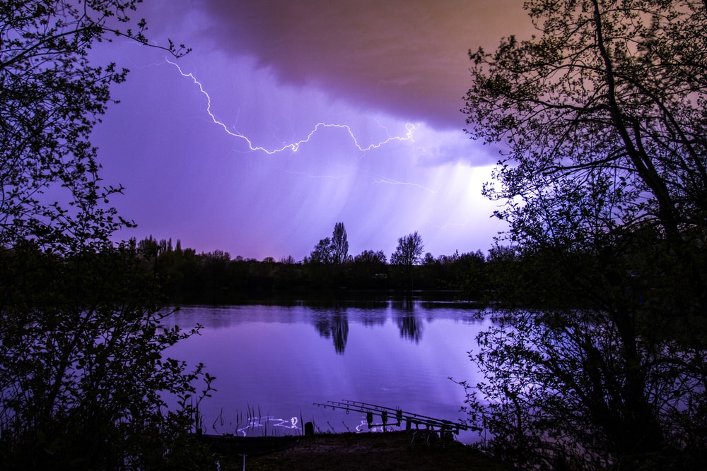 Blitz am See