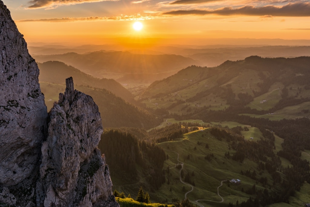Panorama bei Soerenberg von der Schrattenfluh aus
