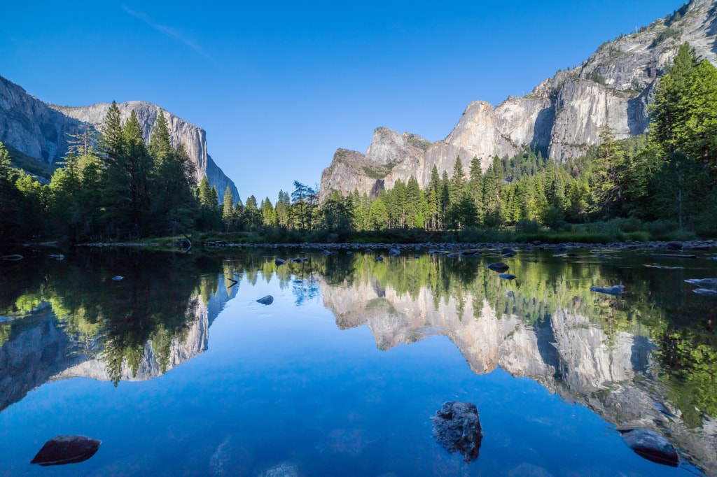 Half Dome und El Capitan im Yosemite National Park