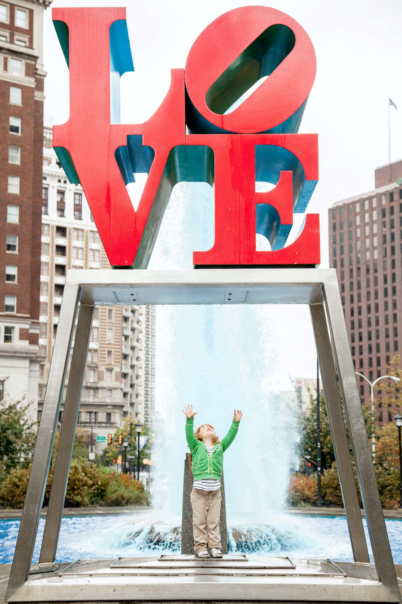 Love-Skulptur in Philadelphia