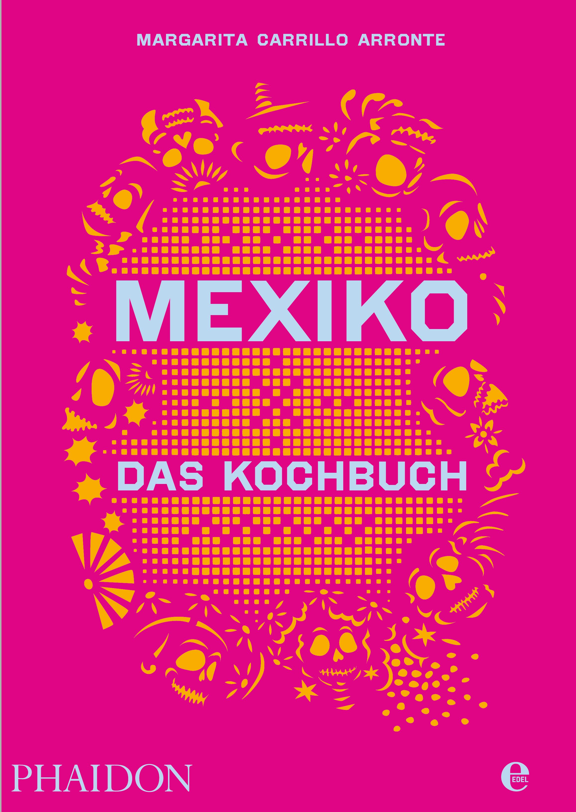 Pinkes Buchcover des Kochbuches "Mexiko - Das Kochbuch"